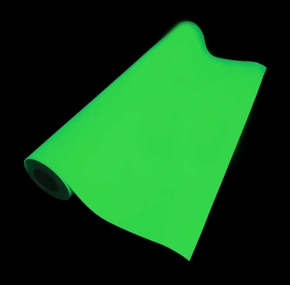 Inkjet Printing Glow in The Dark Vinyl Permanent Vinyl Adhesive Roll Light Green Glow in the Dark Tape Sheets Stickers (9)