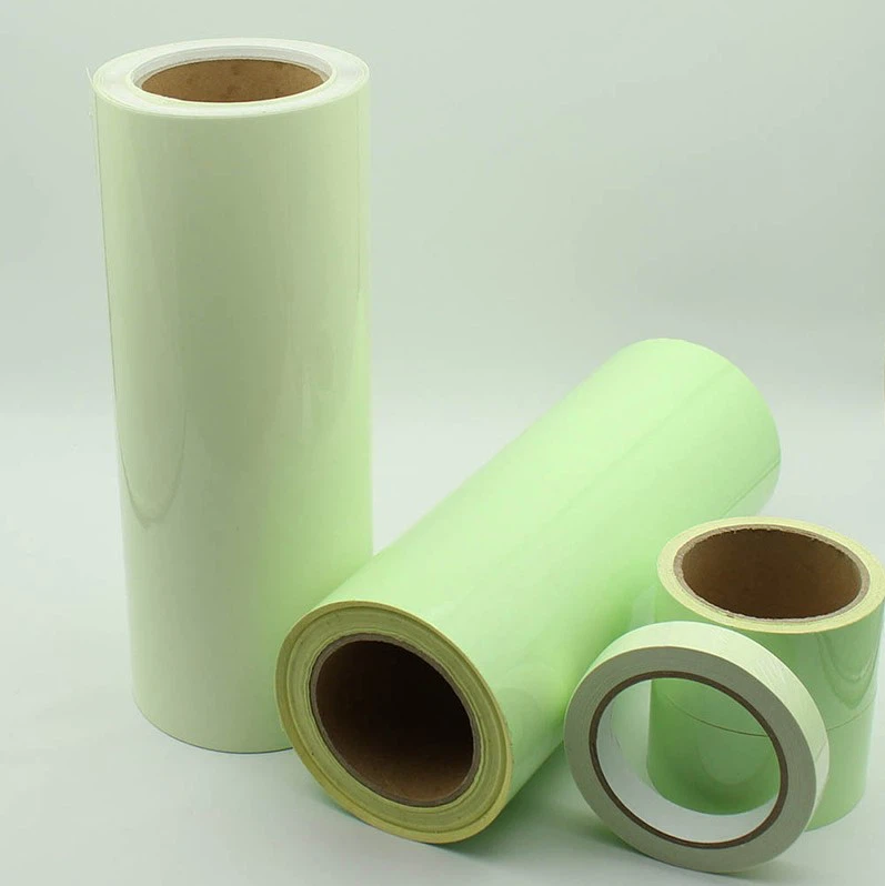 Inkjet Printing Glow in The Dark Vinyl Permanent Vinyl Adhesive Roll Light Green Glow in the Dark Tape Sheets Stickers