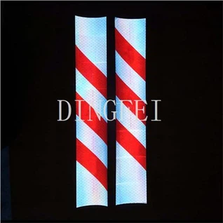 লাল এবং সিলভার প্রতিফলিত টেপ