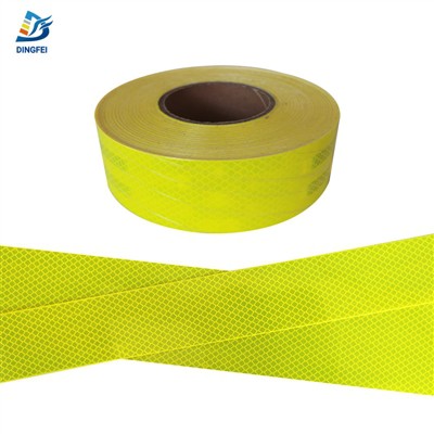 ট্রাকের জন্য 50MM ওয়াইড ফ্লুরোসেন্ট হলুদ প্রতিফলিত টেপ